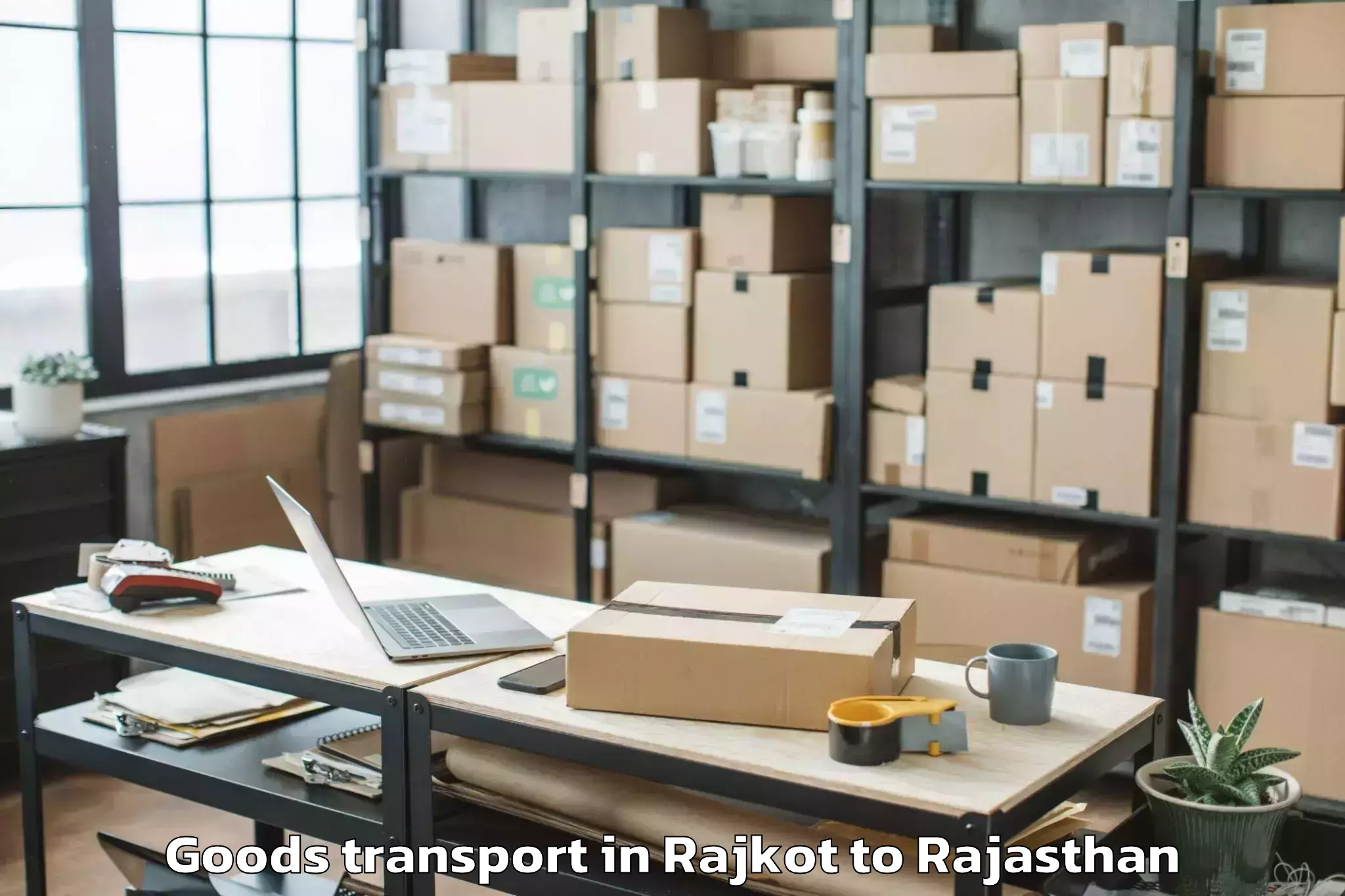 Leading Rajkot to Raisinghnagar Goods Transport Provider